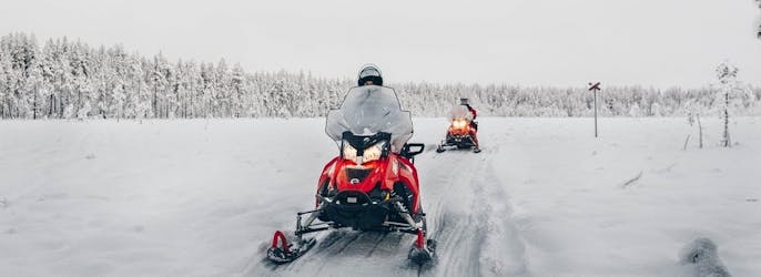 Half day wild snowmobile guided tour in Rovaniemi